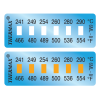 SpotSee® Thermax 6-Level Mini Strip Irreversible Temperature Labels (Pack of 10)